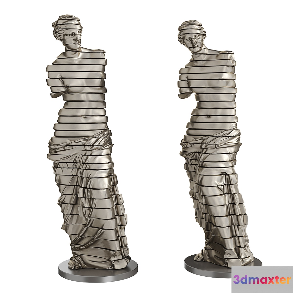 Venus de milo sliced statue