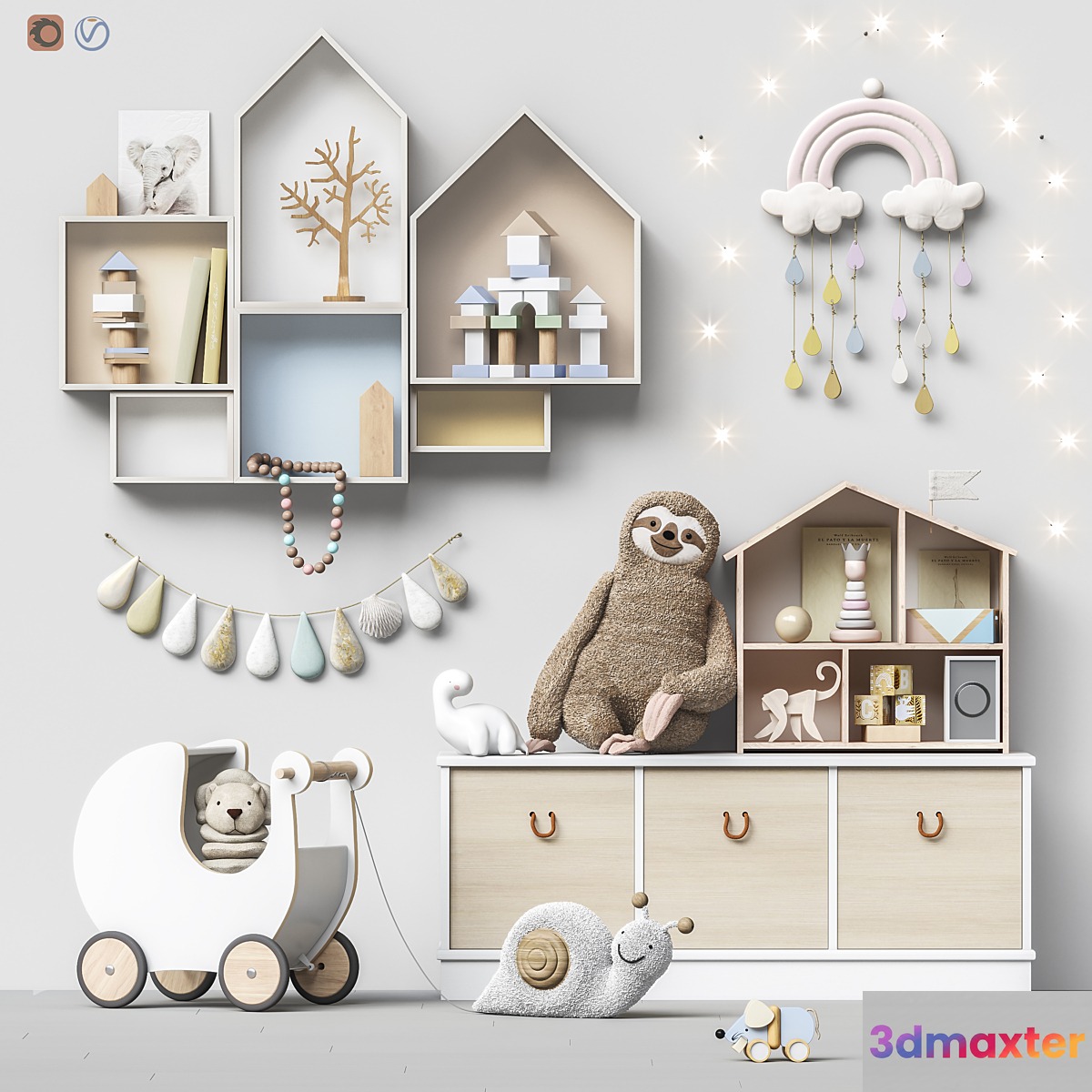 Toys and furniture set 95