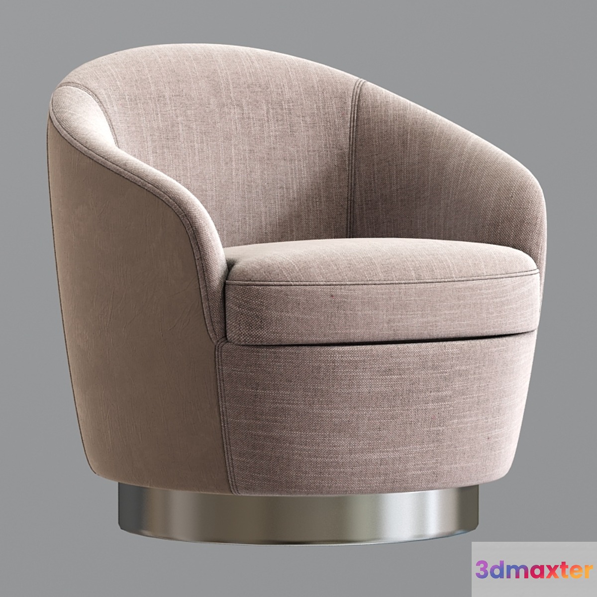 Claudia petite swivel armchair 3D Max