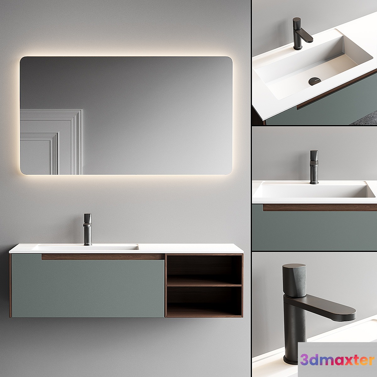 Antonio Lupi Design Orma Vanity Unit Set 3 3D Max