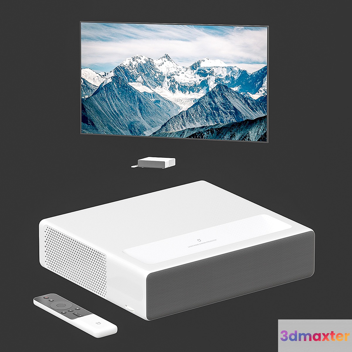 XIAOMI projector with projection screen