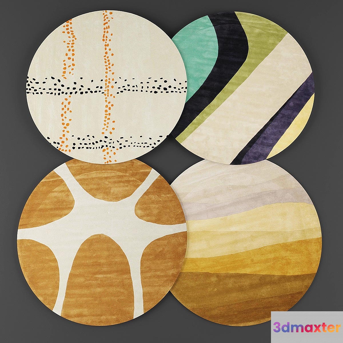Round rugs07 3D Max