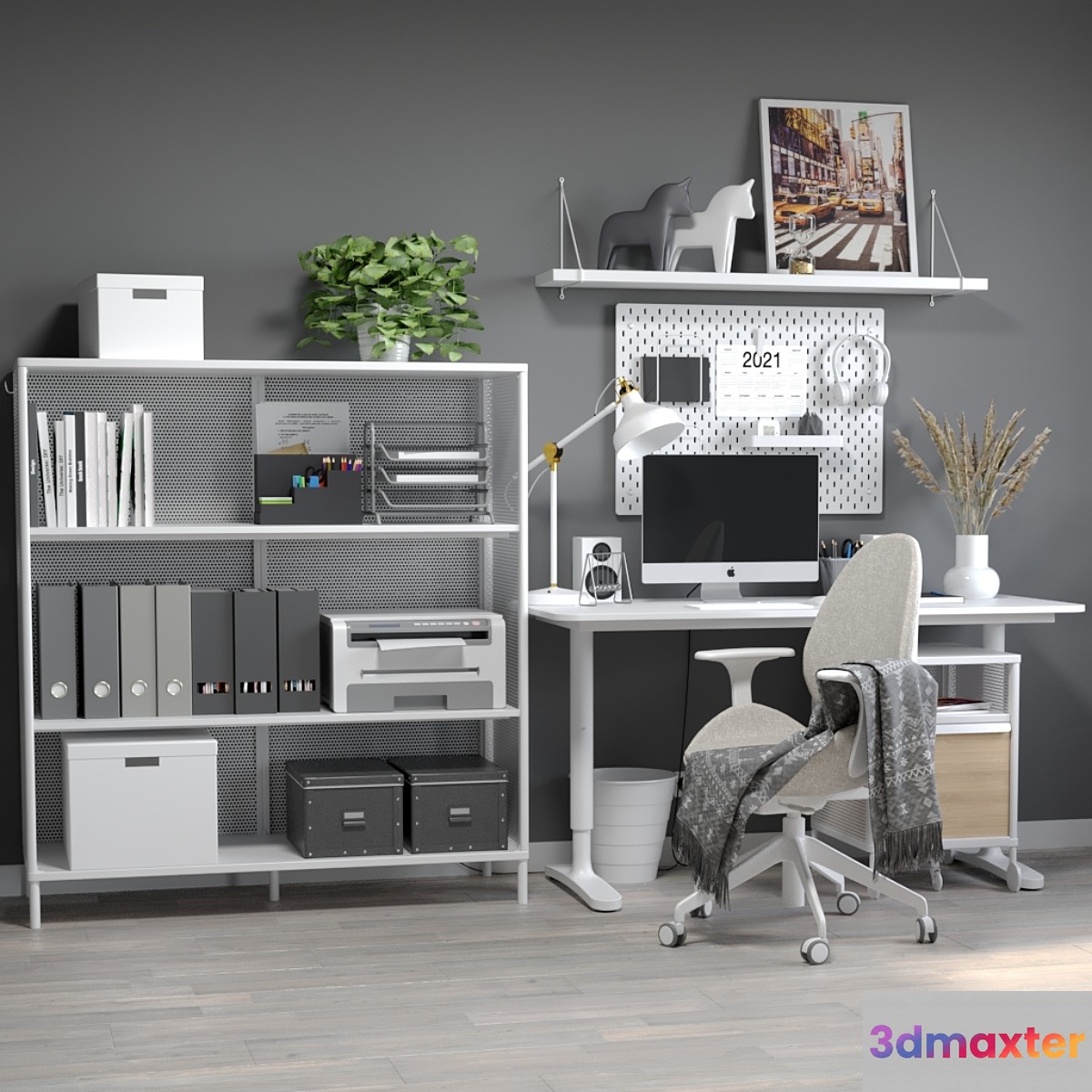 IKEA Home office 05 3D Max
