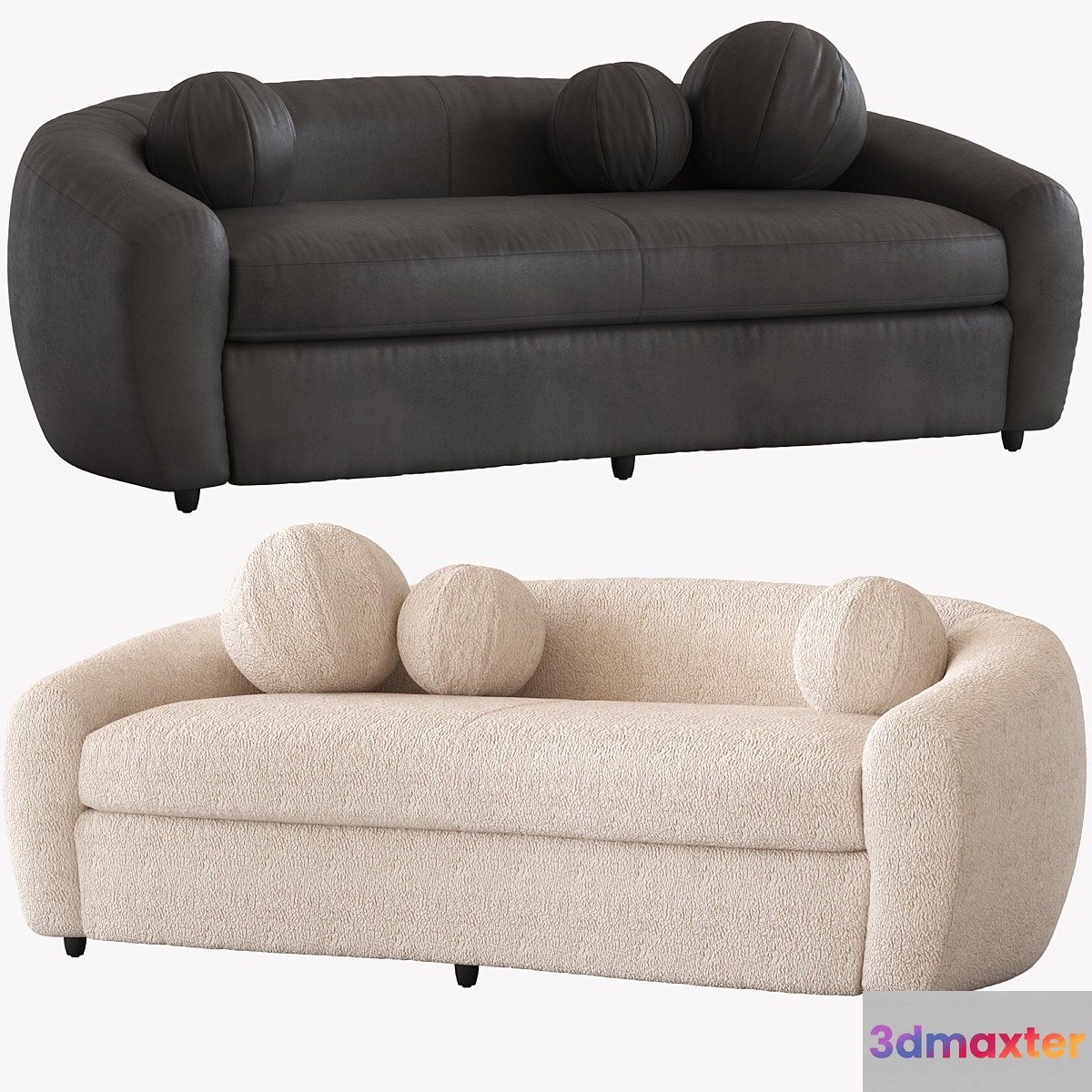 Coco Republic CR Essentials Atelier Sofa 3D Max