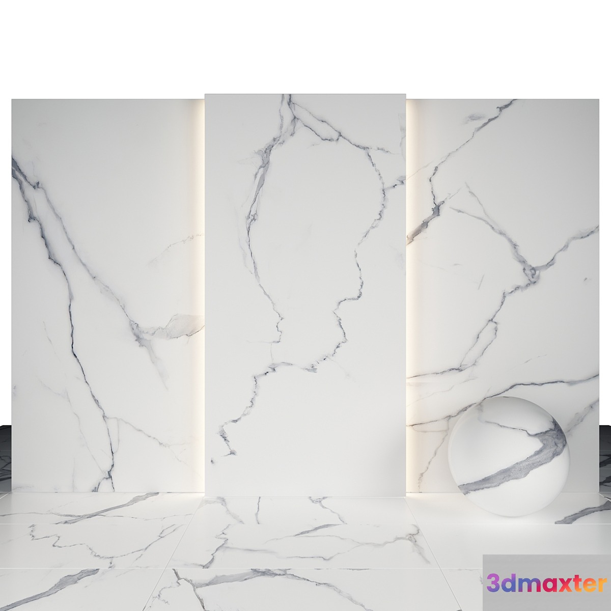 Statuario Marble 06 3D Max