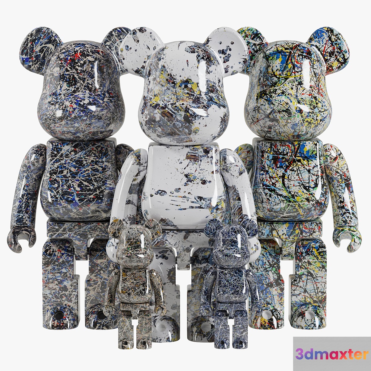 Bearbrick _ Jackson Pollock