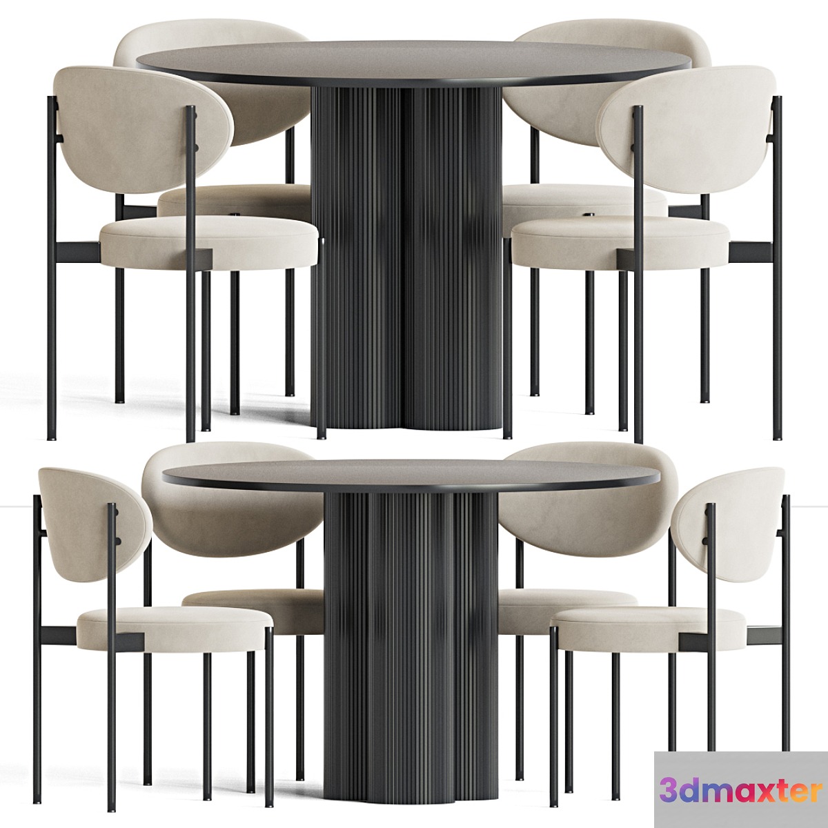 Dinning Set 106 3D Max