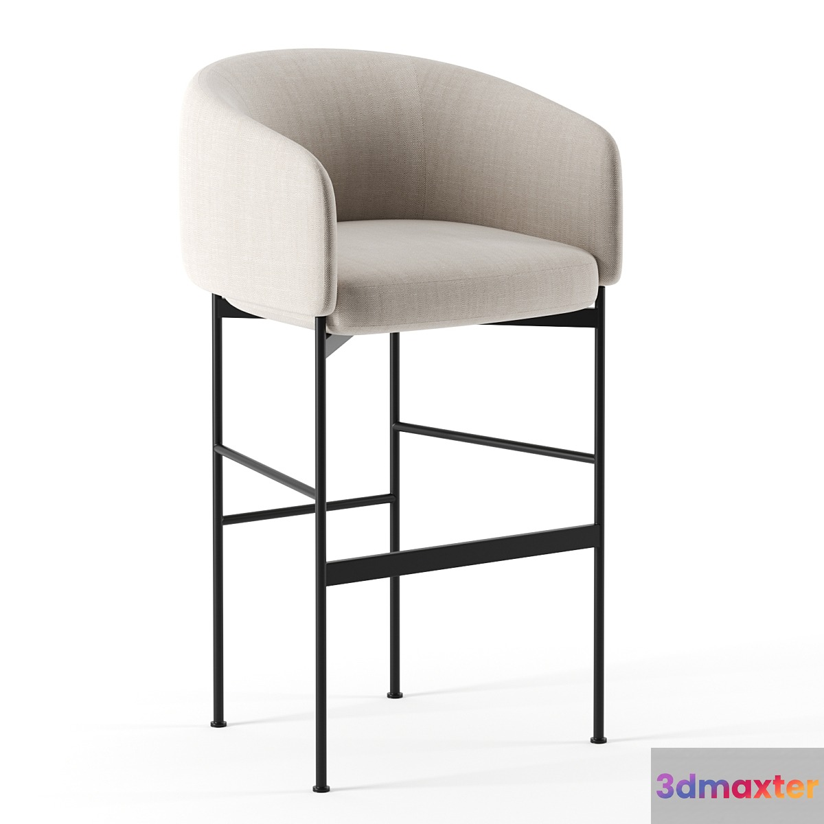 Bonnet bar chair by Adea 3D Max