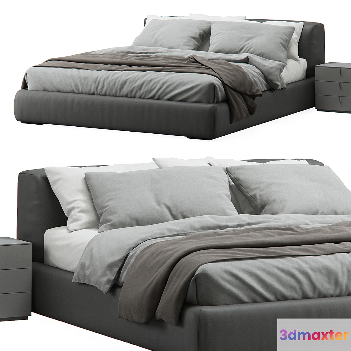 Bolton Bed by Poliform