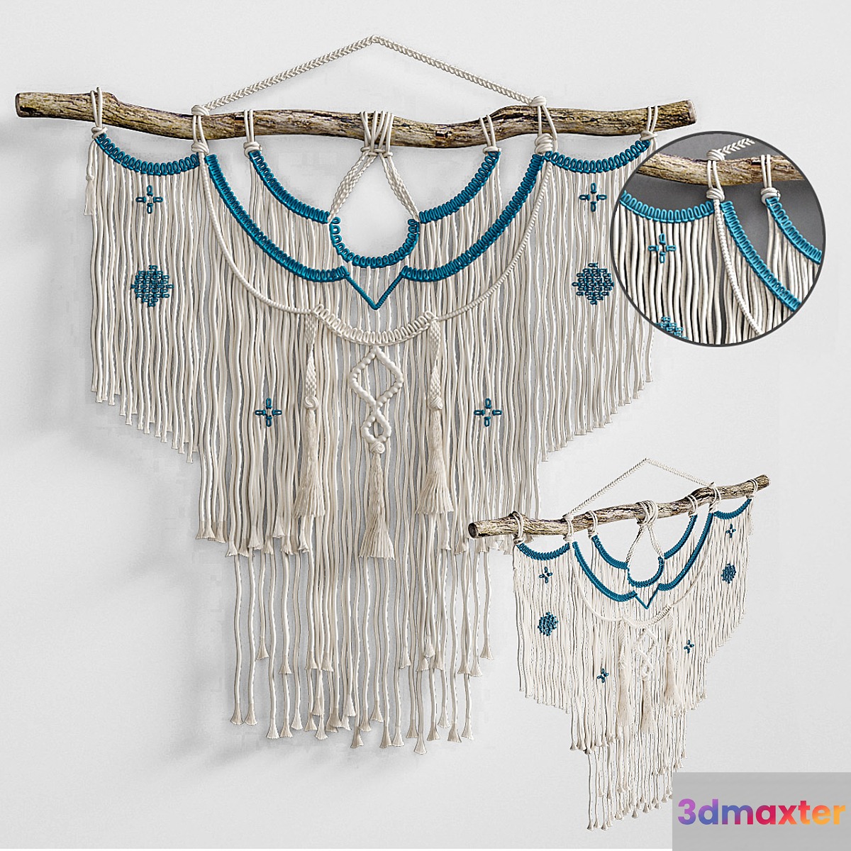 Macrame decorative panel 3D Max