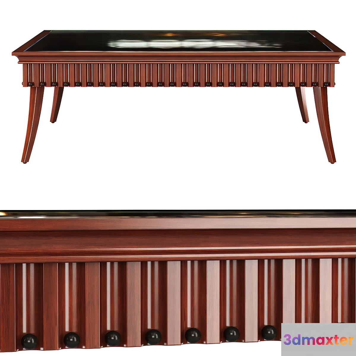 Minotti Collezioni square coffee table _ Wooden coffee table