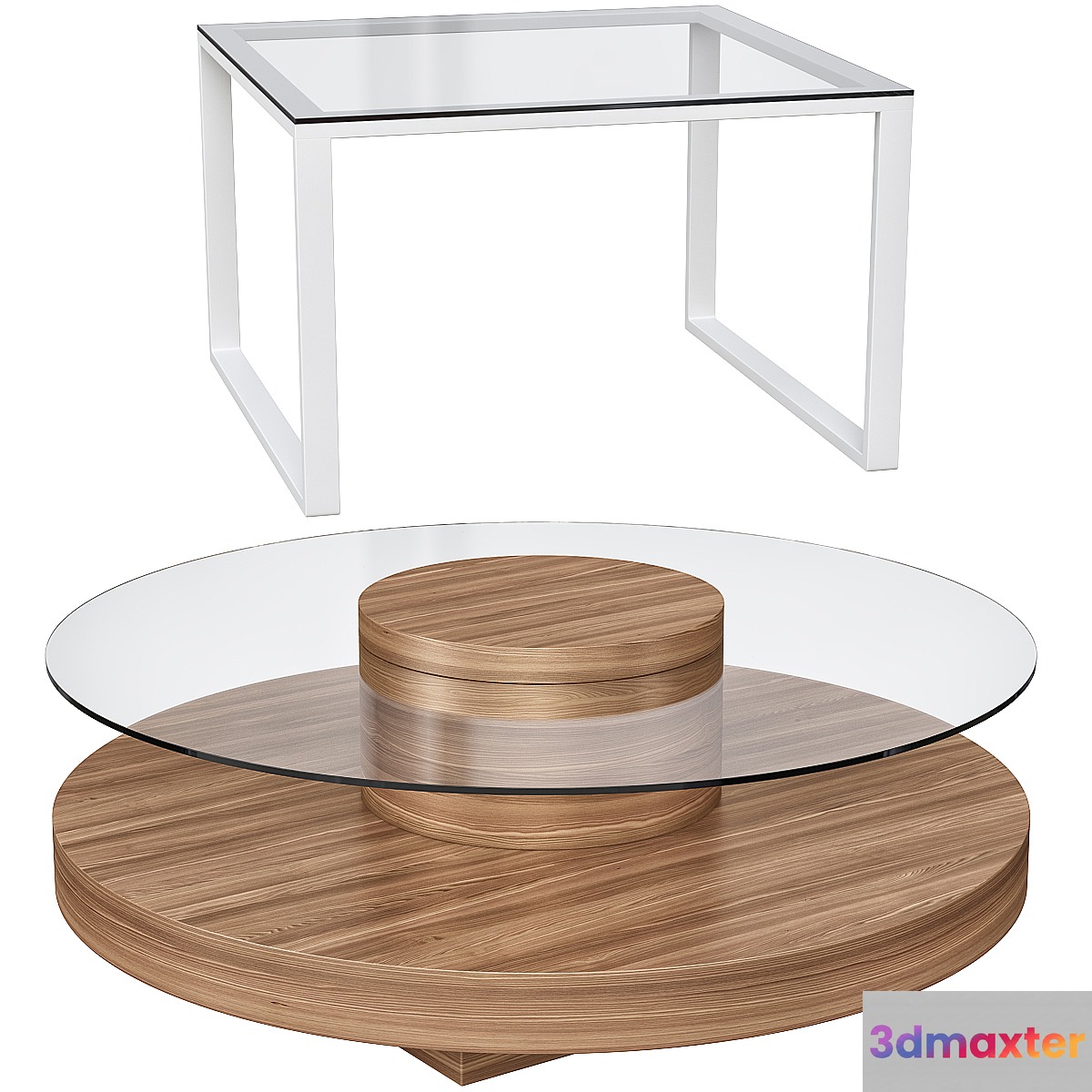 Coffee tables set 3D Max