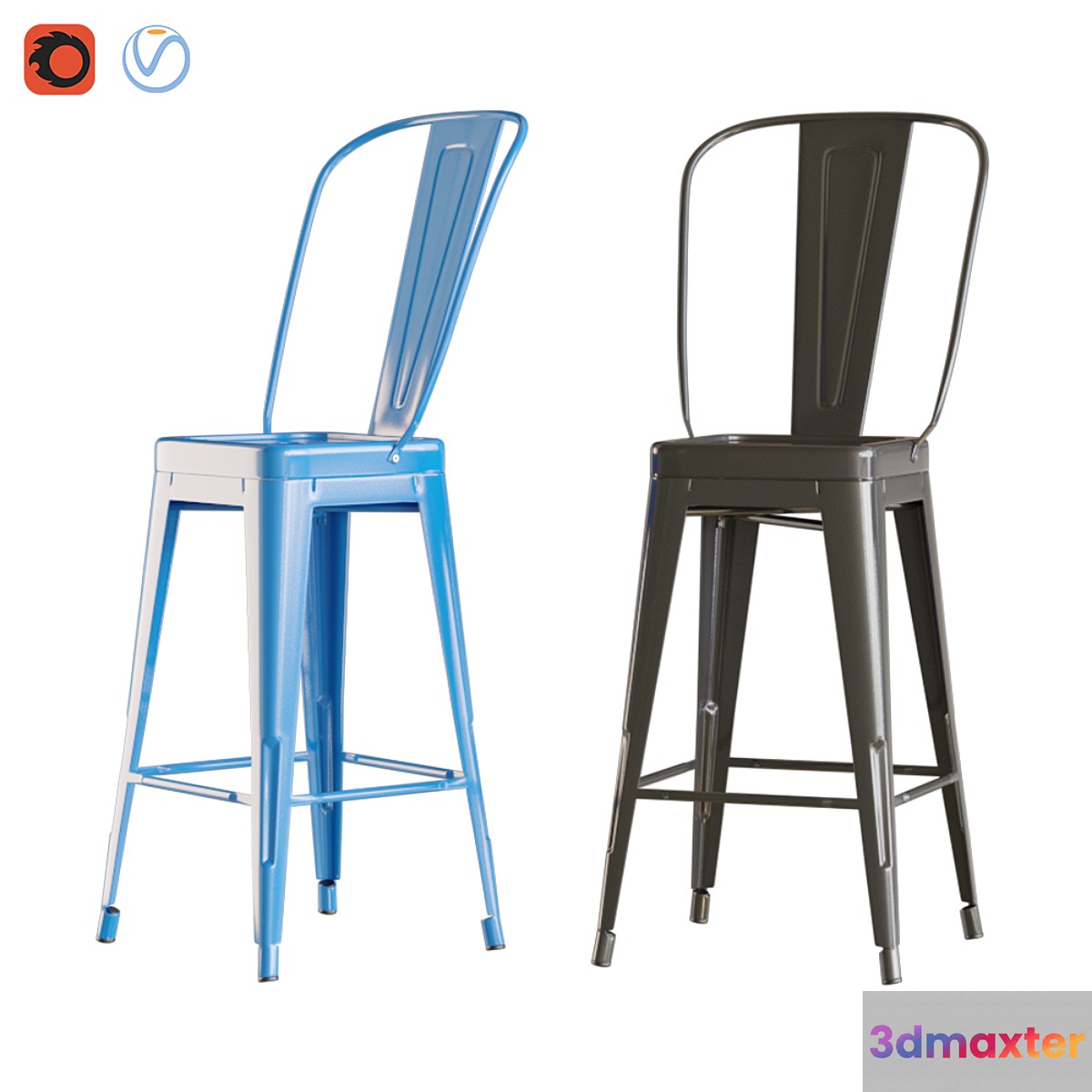 Jaylen metal bar 3D Max