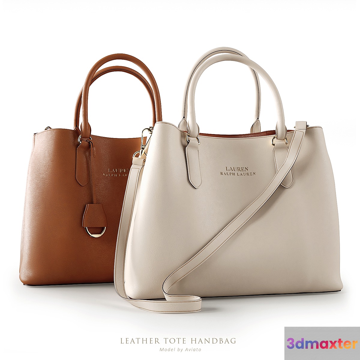 Leather tote handbag - No.3