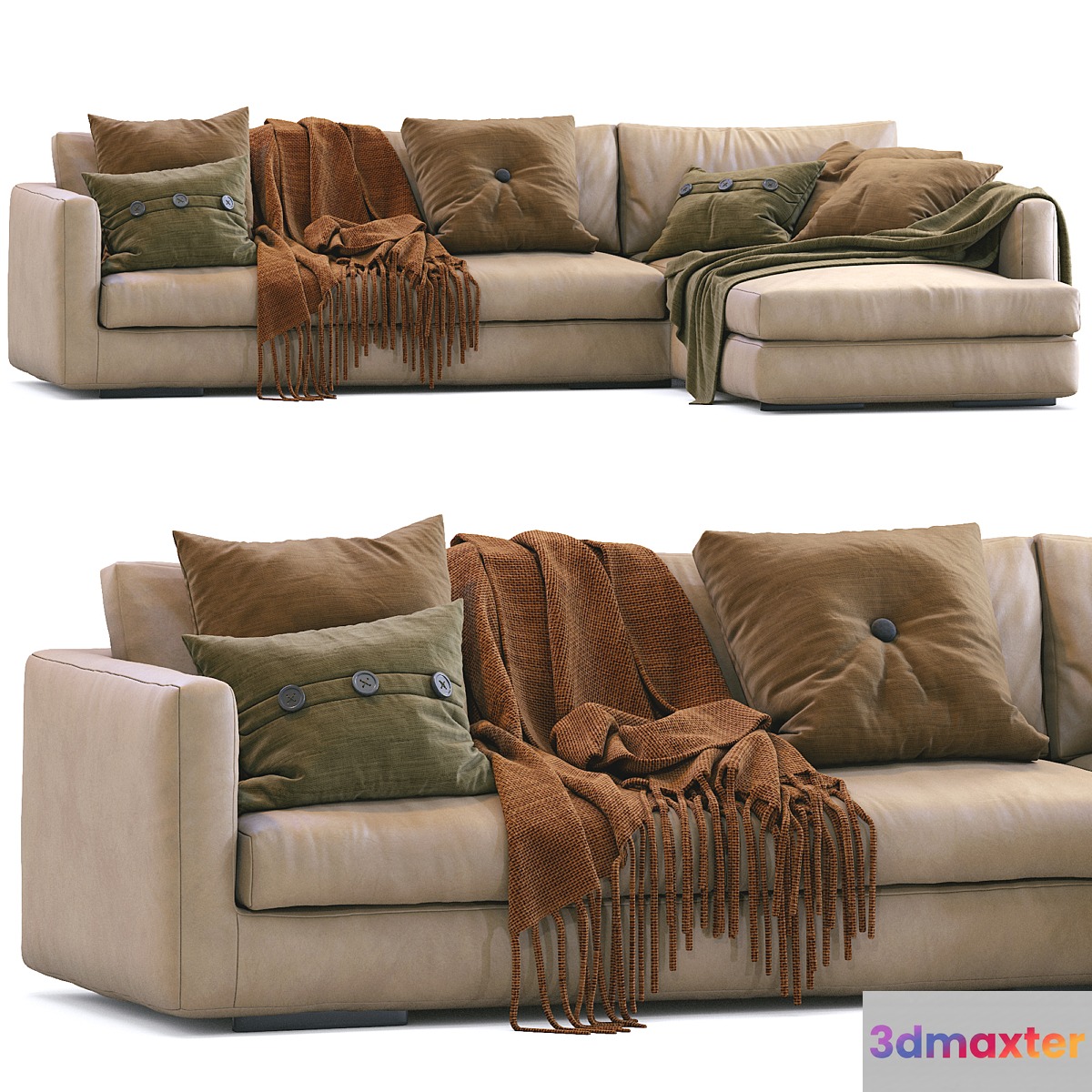 Flexform Leather Sofa MAGNUM - No.2