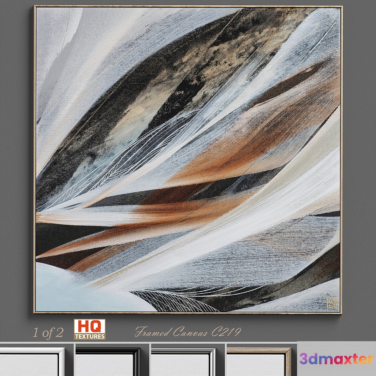 Large Living Room Wall Art C-219 3D Max