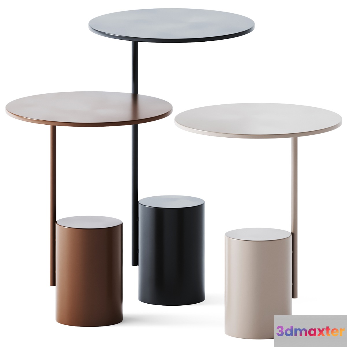Metal Coffee Table Xaxa by Quinti Sedute 3D Max