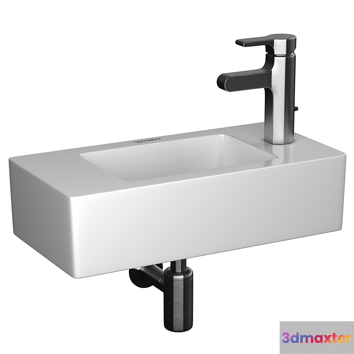Mini sink Duravit Vero & mixer Jacob Delafon Singulier 3D Max