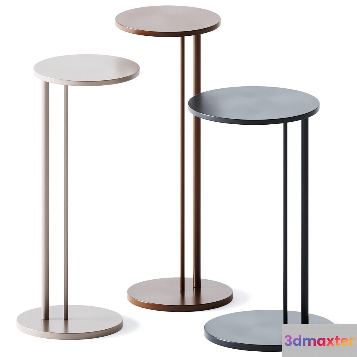 Side Table Sting Brushed by Cattelan Italia 3D Max