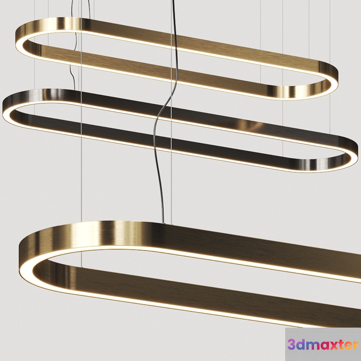 Euroluce Lampadari Profile Oval Pendant Lamp 3D Max