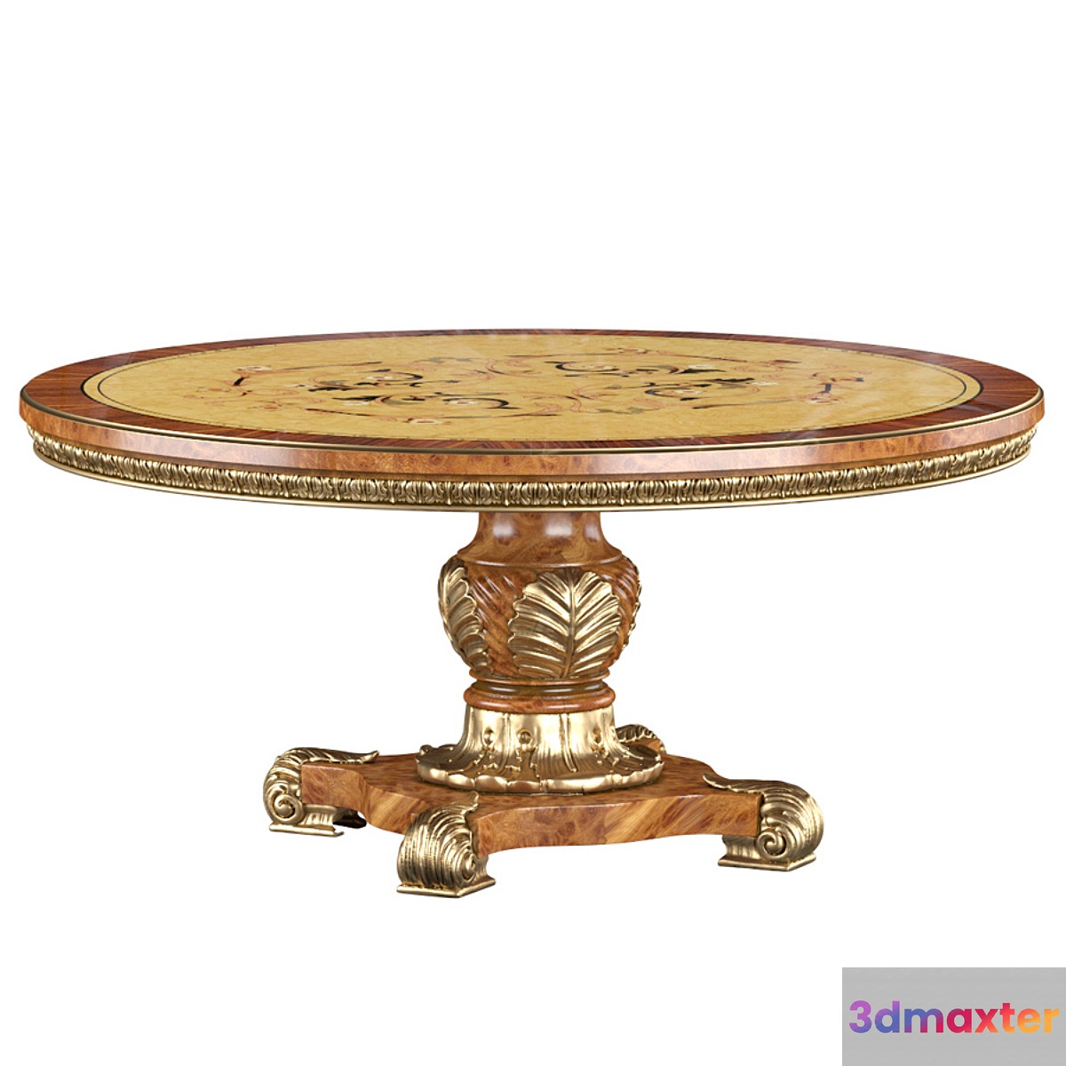 Wood Round Dining Table
