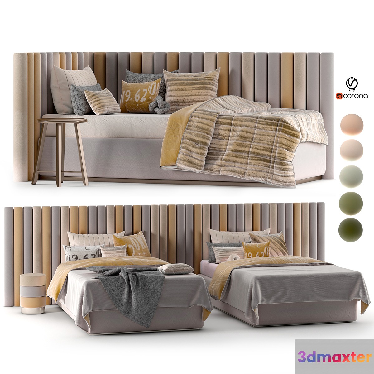 attached and day bed set30