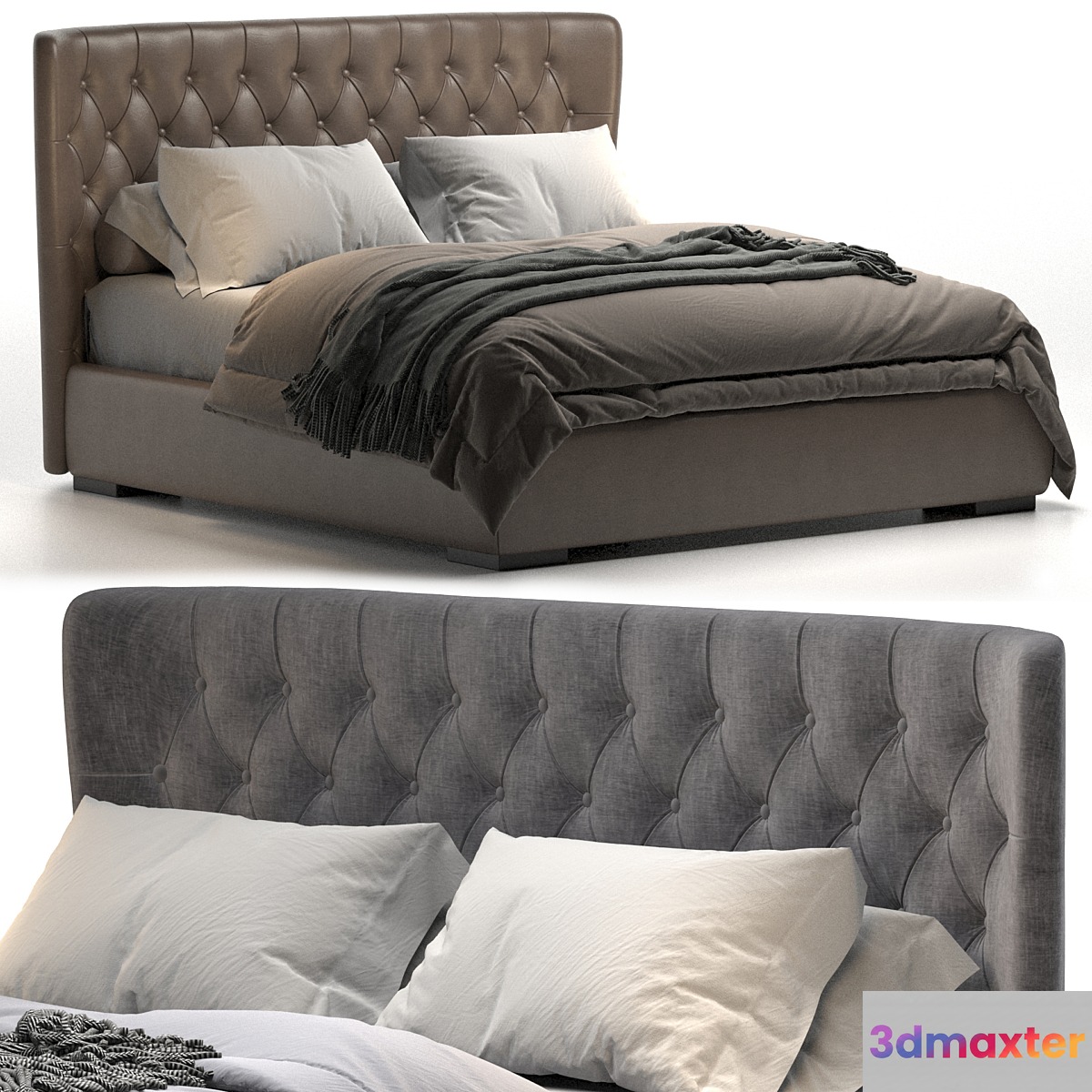 Bed Meridiani Lauren 3D Max
