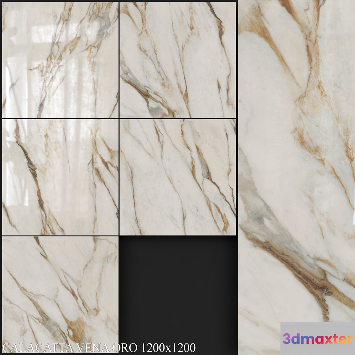 ABK Sensi Signoria Calacatta Vena Oro 1200x1200 3D Max