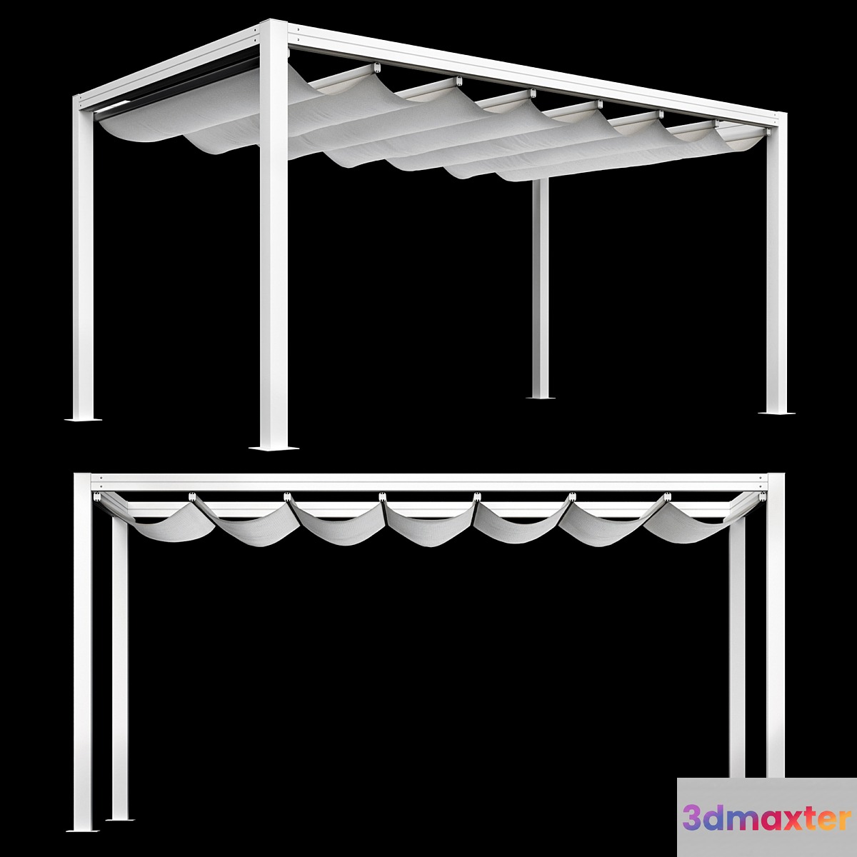 Giulio Barbieri - Bioklimatikus Pergola Onda 3D Max