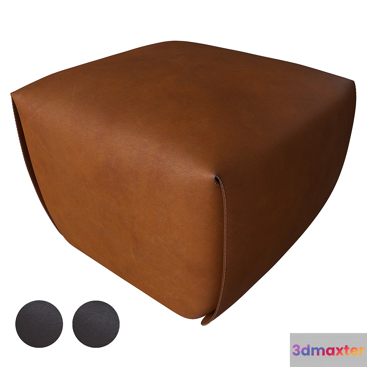 BAO NATURAL LEATHER OTTOMAN BY VIOLA TONUCCI 3D Max