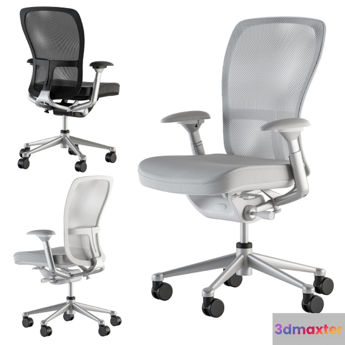 Office Chair Zody Black and White