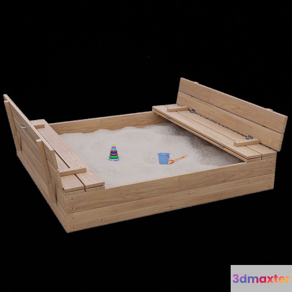 Folding sandbox 3D Max