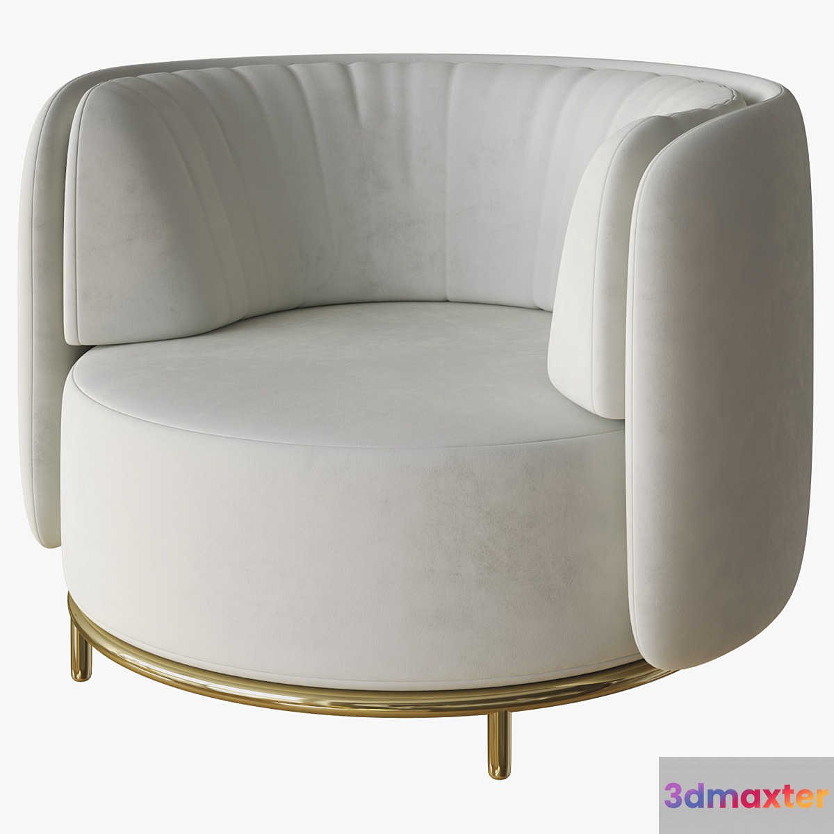 wave armchair natuzzi 3D Max