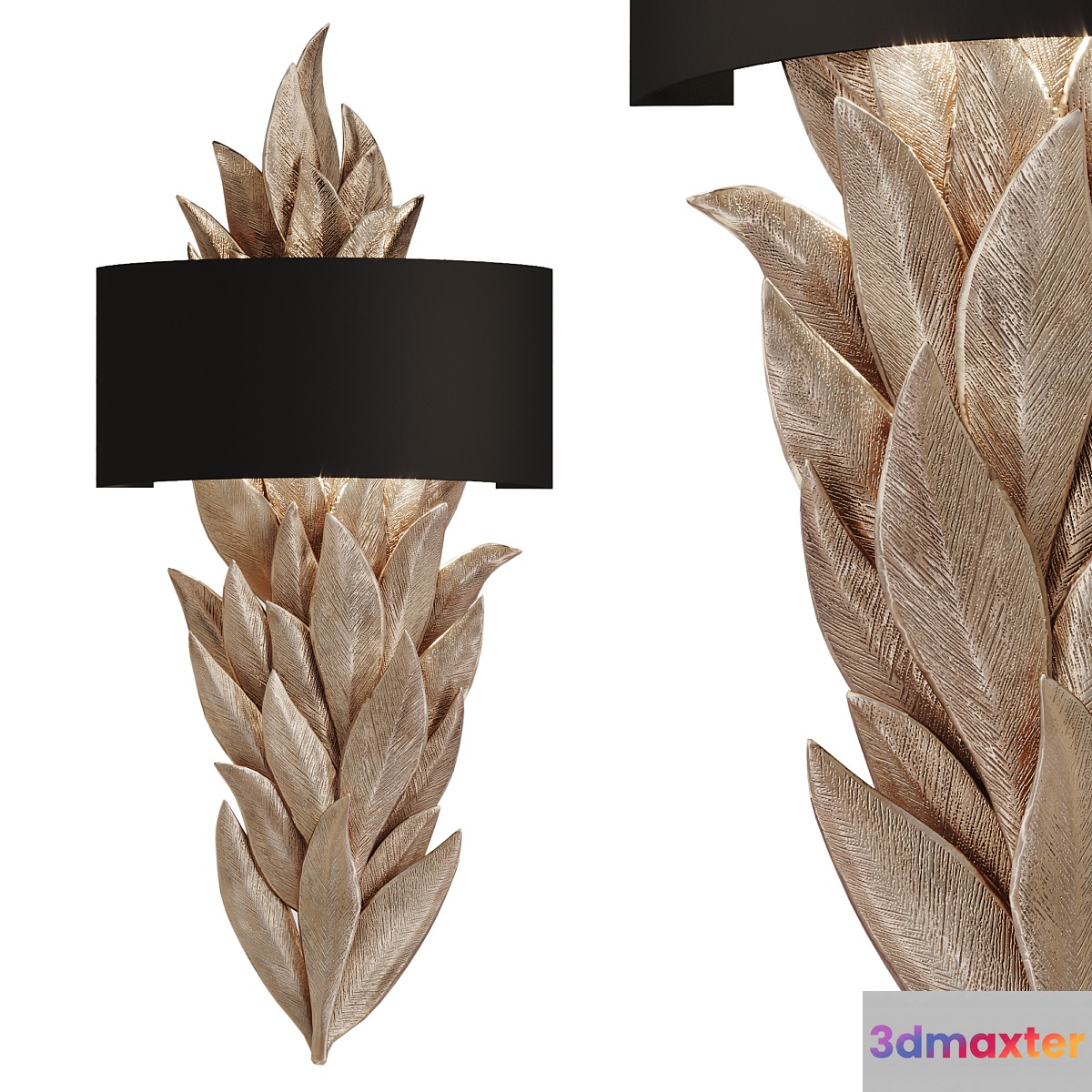 Leaf shaped wall lamp EVO S