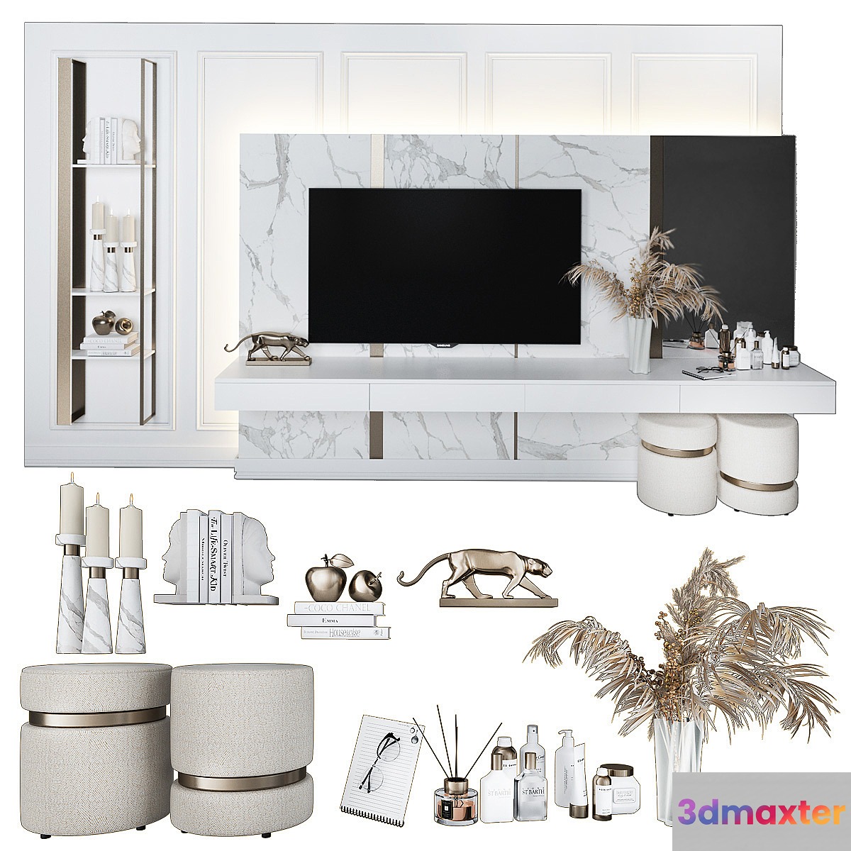 Dressing table and TV stand_12 3D Max