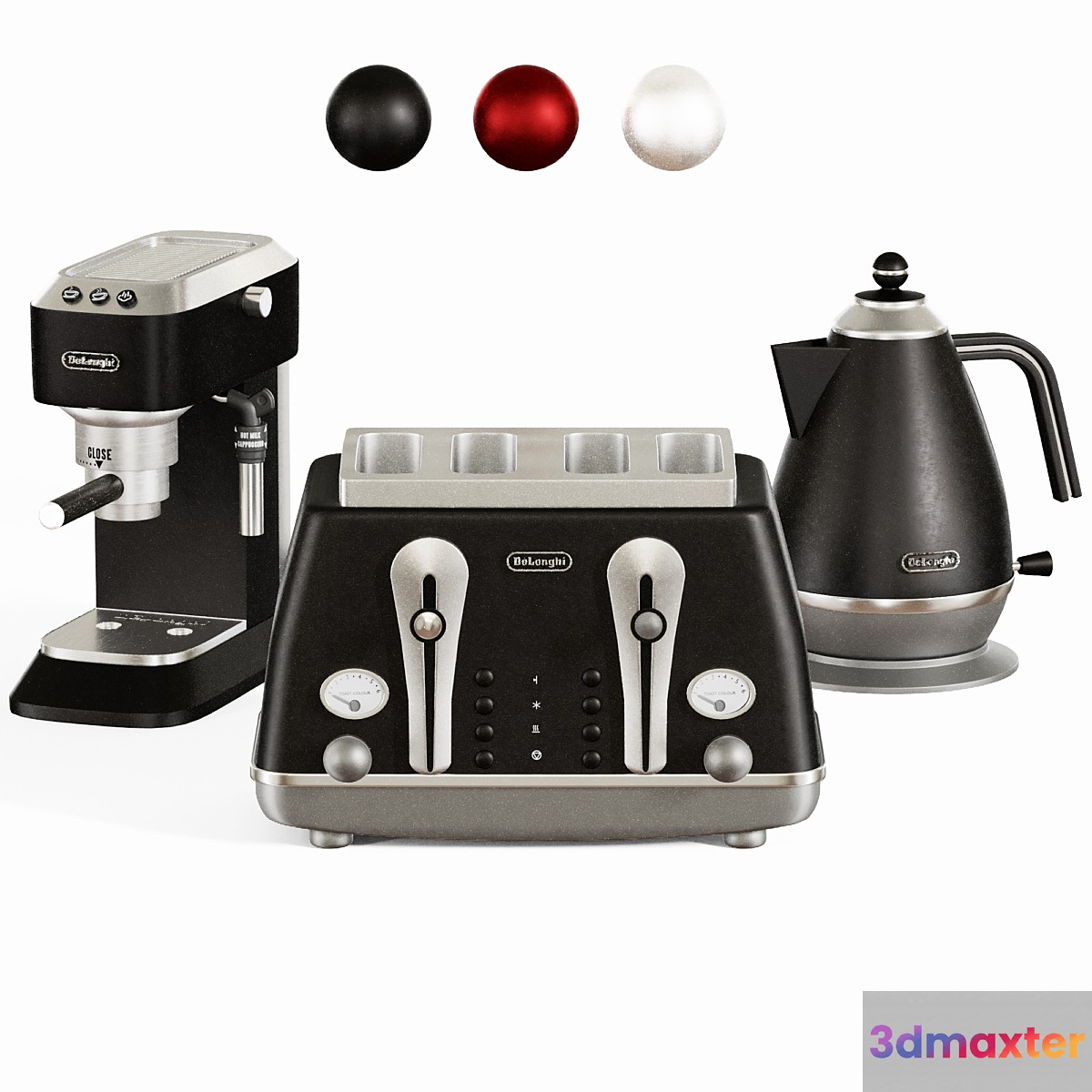 Delongi kitchen appliance set - No.2 3D Max
