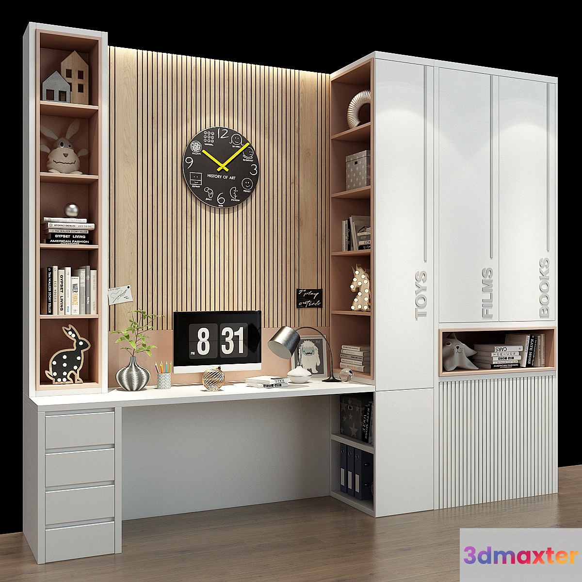 Furniture for a children 0343 3D Max