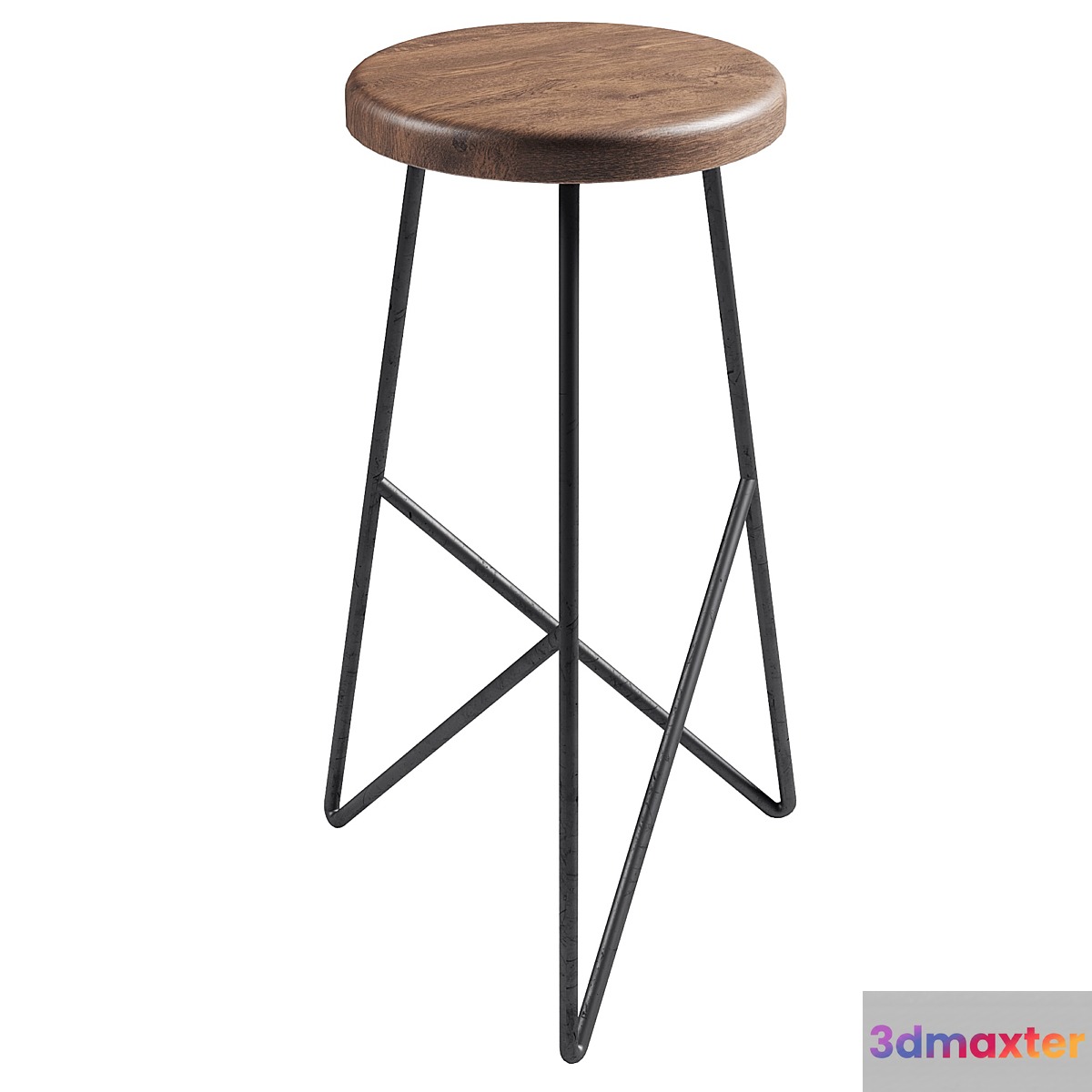 Bar chair 3D Max