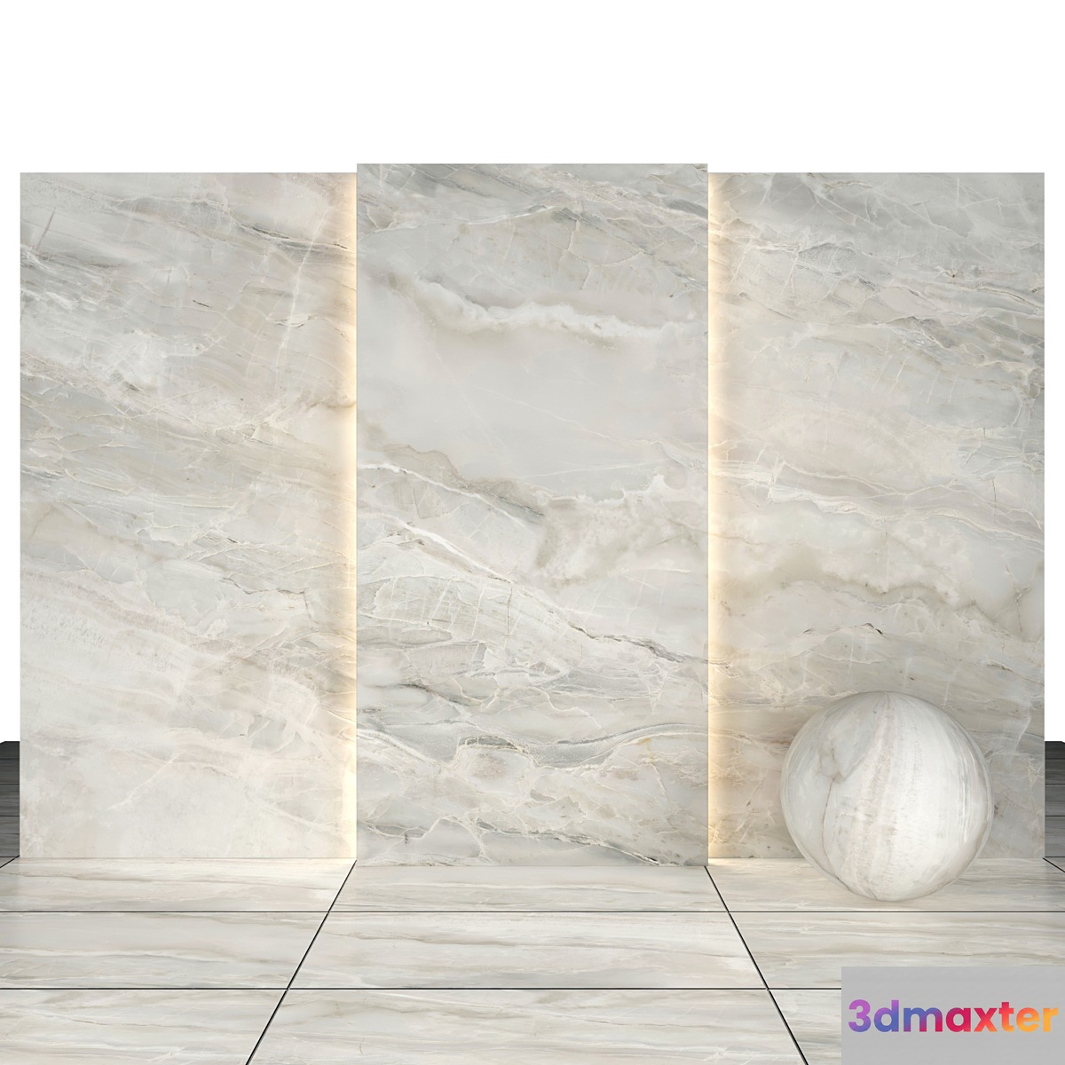 white heaven Marble 3D Max
