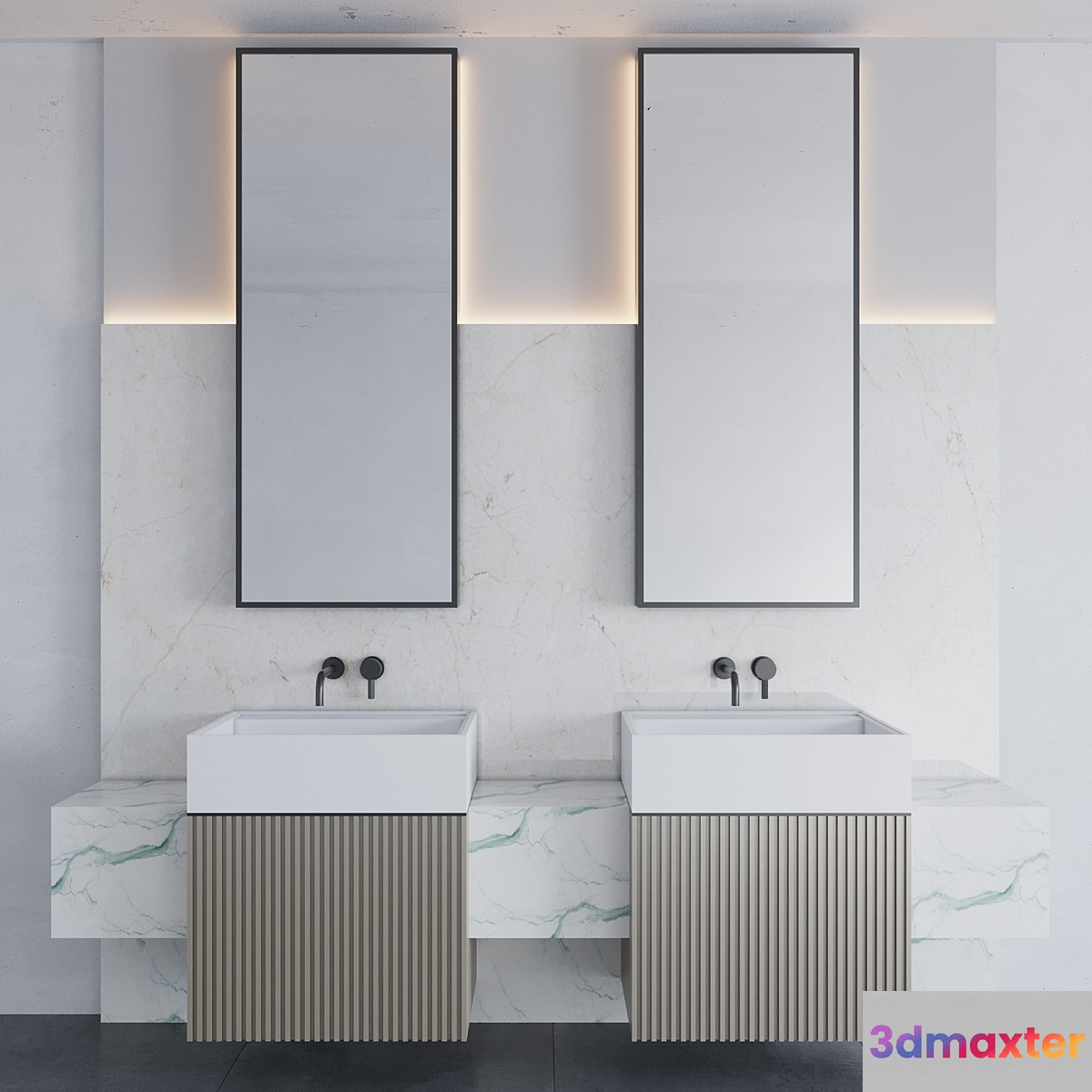 Bathroom furniture T2 3D Max