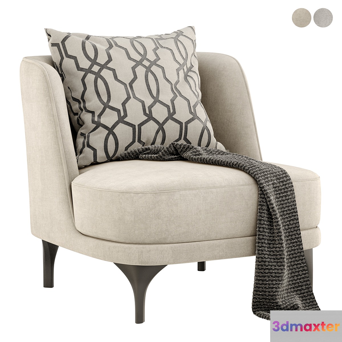 Luna bodema armchair 3D Max