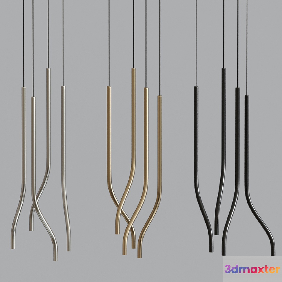 Libra Modular Suspended Lights 3D Max