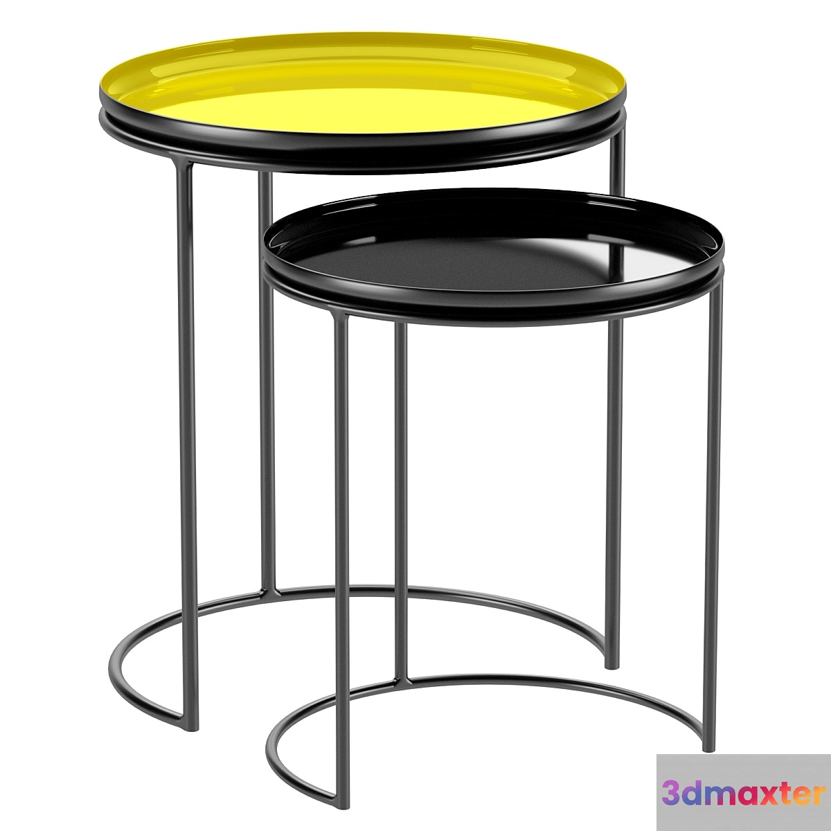 Set of 2 round coffee tables Tivara