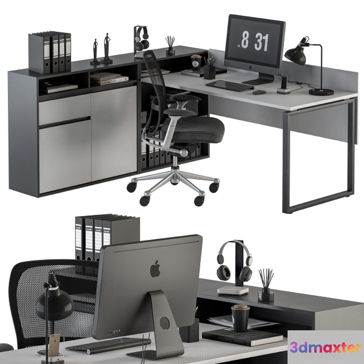 Office Furniture - Manager Set 24 3D Max