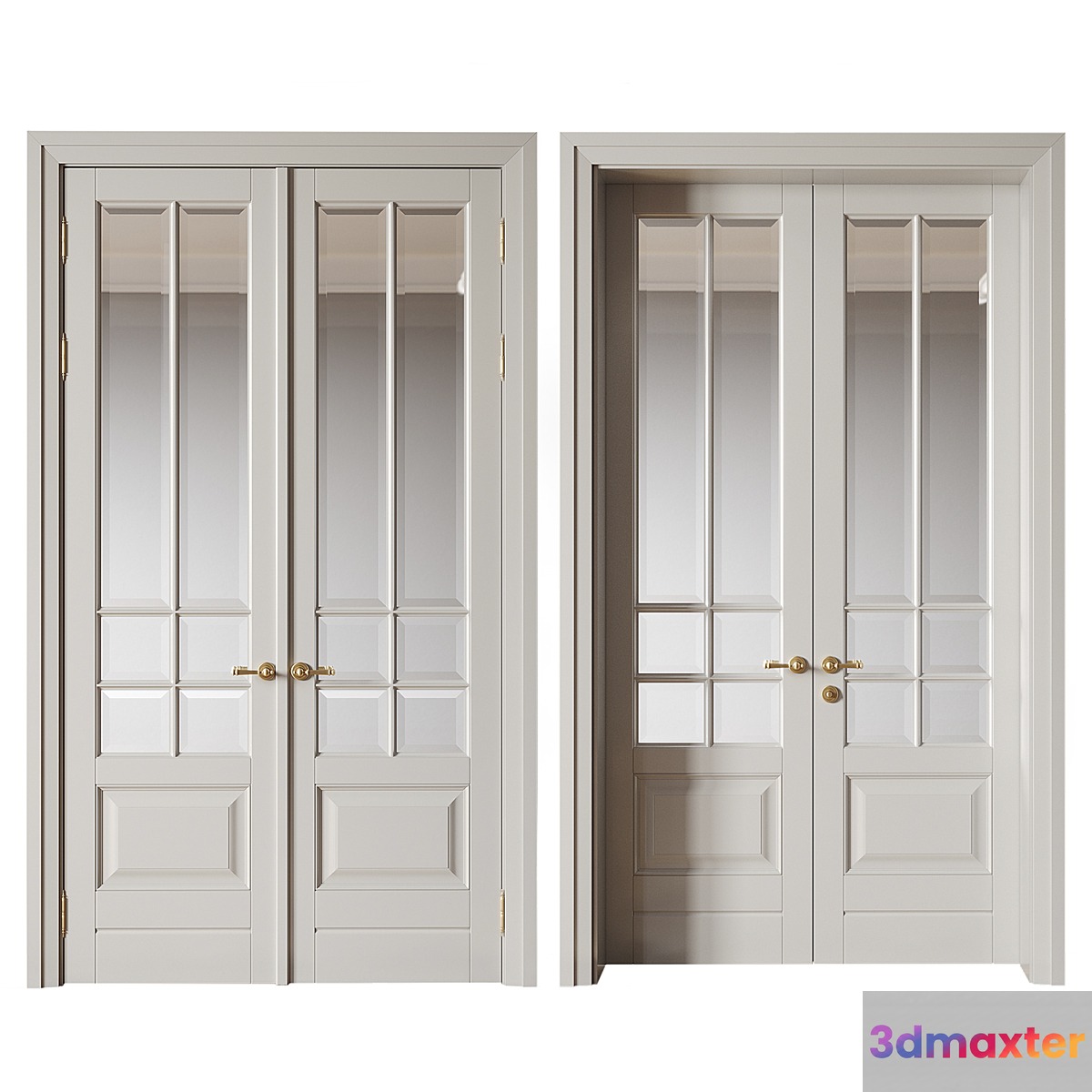 Double-leaf door