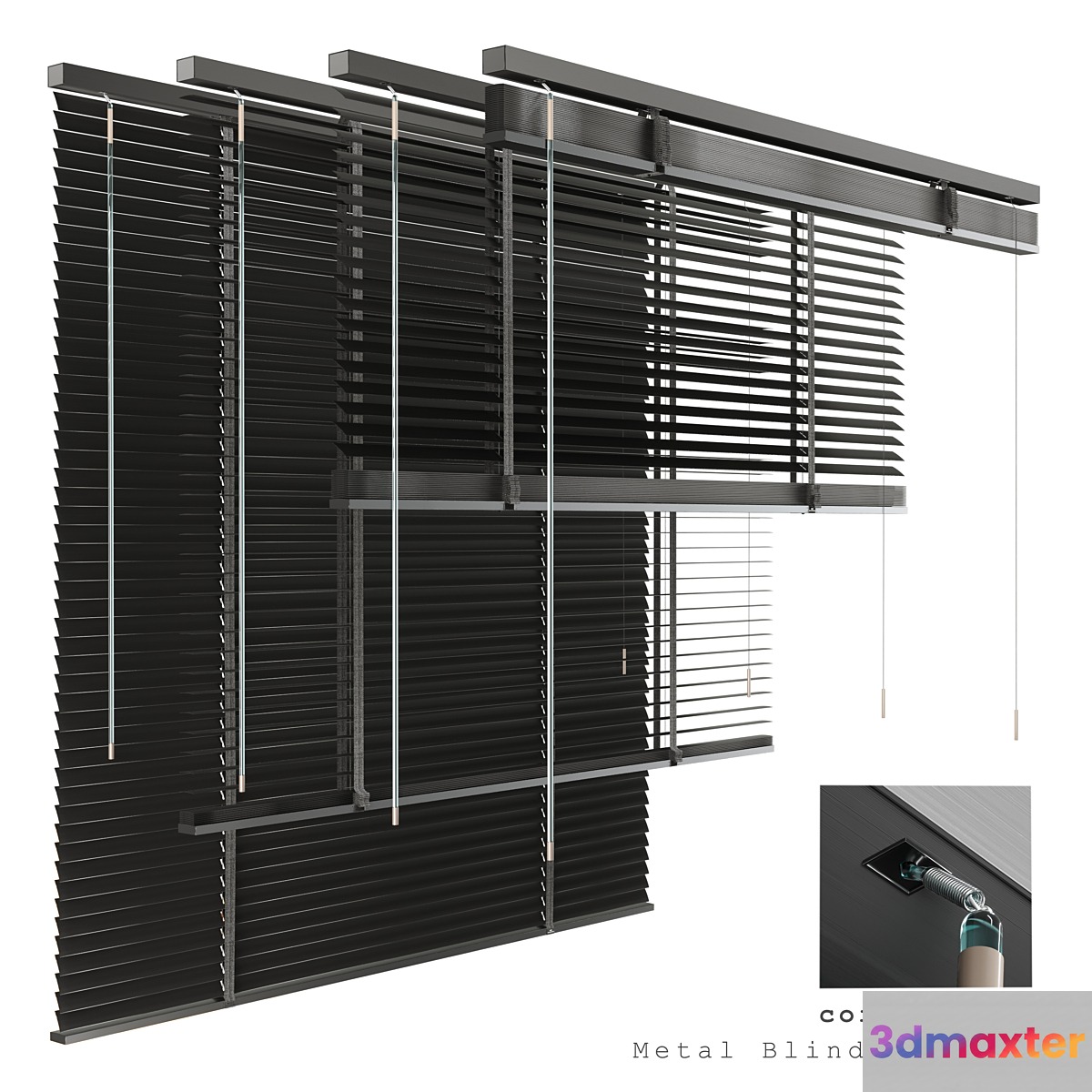 Metal Blinds black 1500 in 35mm - No.2