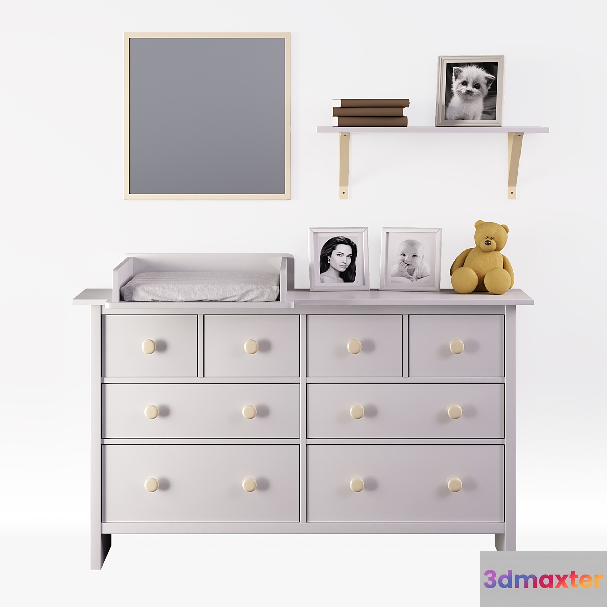 Baby changing table 001 3D Max
