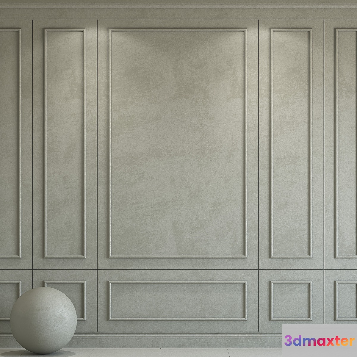 Decorative plaster with molding 171 3D Max