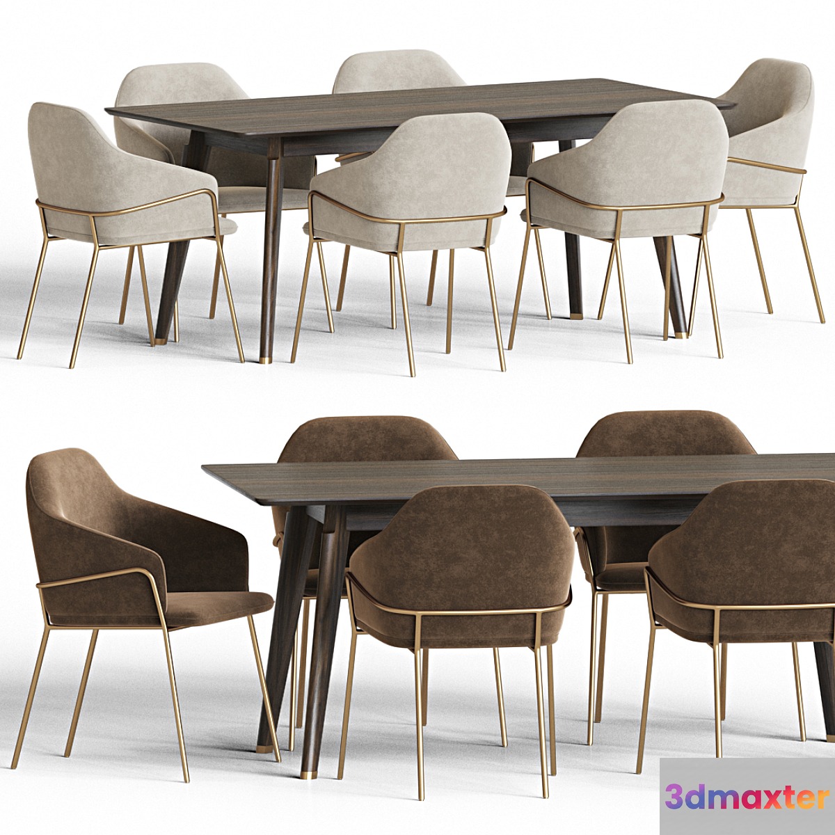 Dining Set 22 3D Max