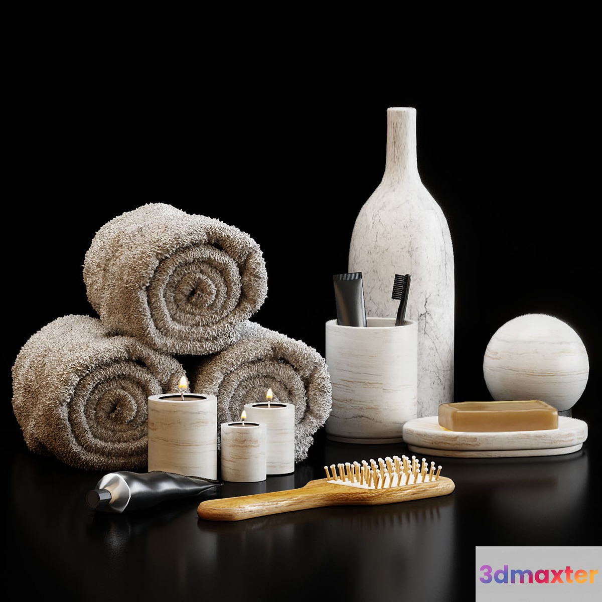 Salavatori bath decor set 3D Max